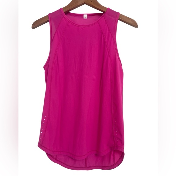 Lulu Lemon Sculpt Tank Top Size 4 Sonic Pink - Picture 1 of 6